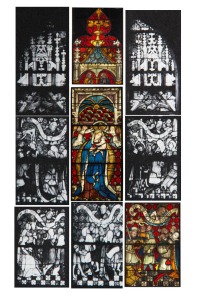 The Ten Commandments Window, panels from the Burrell Collection and Ochre Court 